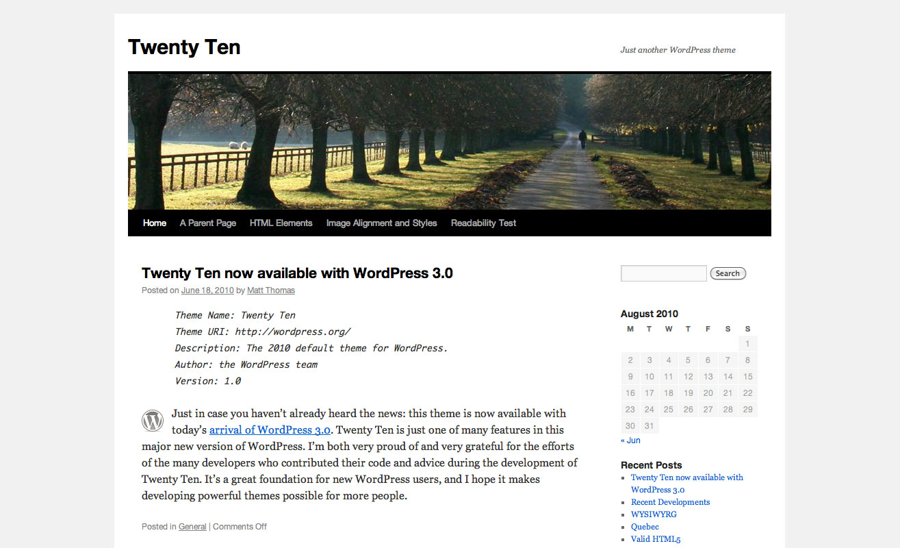WordPress 3.0十款免费主题引荐（wordpress免费主题推荐）  3.0 免费主题 模板分享 新闻资讯 第5张