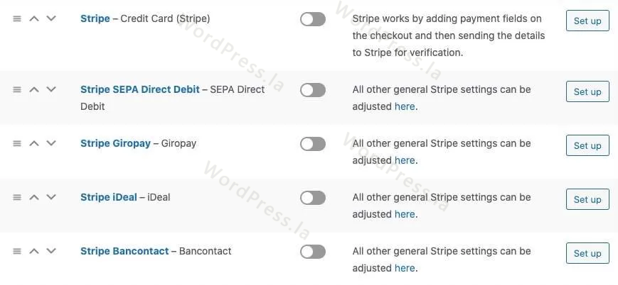 WooCommerce设置Stripe账户