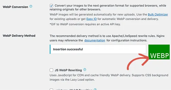 WebP图片优化设置