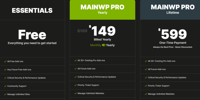 WordPress插件MainWP黑五大促