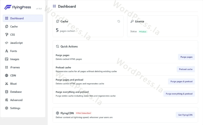 FlyingPress插件使用教程