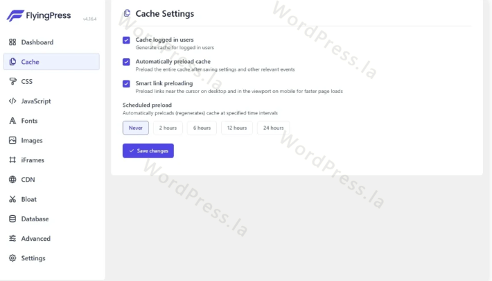 FlyingPress插件Cache缓存设置