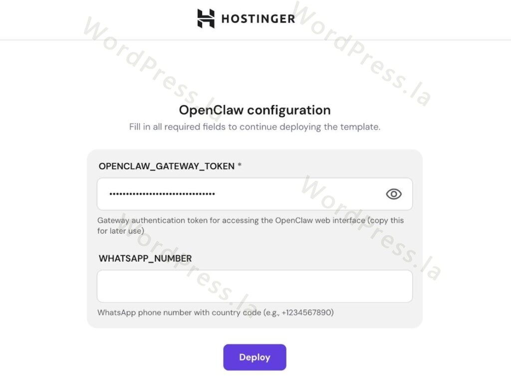 OpenClaw配置页面